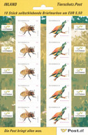 Österreich Markenheft Inland Postfr. Honigbiene + Honigfresser - 2001-10 Neufs