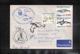 Greenland / Groenland 1998 International Expedition For The Research Of Arctic Ecology Interesting Signed Letter - Lettres & Documents