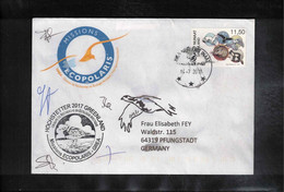 Greenland / Groenland 2017 Expedition For The Research Of Arctic Ecology ECOPOLARIS  Interesting Signed Letter - Storia Postale