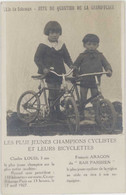Cpa 02 – Ville De SOISSONS – Fête Du Quartier De La Grand’Place ( Champions Cyclistes Enfants ) - Soissons