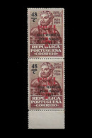 PORTUGAL PORTE FRANCO - 1933 ERROR UPSIDE DOWN SURCHARGED PAIR MNH (PLB#01-134) - Nuovi