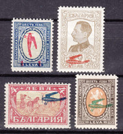 Bulgaria 1927 Airmail Mi#206-209 Mint Hinged - Unused Stamps