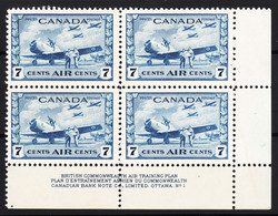 Canada 1942 Airmail Mi#231 Mint Never Hinged Piece Of 4 - Nuevos