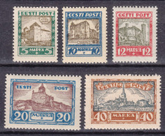 Estonia Estland 1927 Mi#63-67 Mint Hinged - Estonie