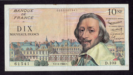 10 NF RICHELIEU - 2-6-1960 - 10 NF 1959-1963 ''Richelieu''