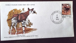 CONGO République. Okapi, WWF Yvert N° 499, Enveloppe 1er Jour, FDC - FDC