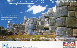 PERU - TAMURA - ENTEL - M2B - FORTALEZA DE SACSAYHUAMAN, CUZO (ABRIL 94) - ONE HOLE - Peru