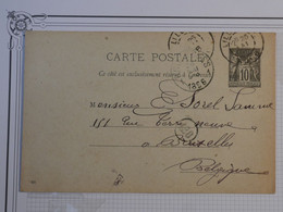 BM16 FRANCE BELLE CARTE ENTIER SAGE  1896  LILLE A BRUXELLES  BELGIQUE   +AFFRANCH. INTERESSANT ++ - Otros & Sin Clasificación