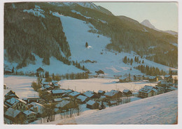 74 - LA CHAPELLE D'ABONDANCE - Au Derniers Rayons Du Couchant Le Village Et L'arrivée Des Pistes Du Crêt-Béni - 1983 - La Chapelle-d'Abondance