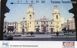 PERU - TAMURA - ENTEL - M9 - CATEDRAL DE LIMA (JUNIO 93) - Peru