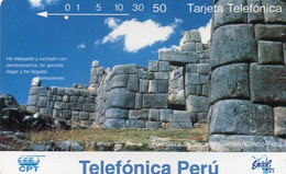 PERU - TAMURA - ENTEL - M14 - FORTALEZA DE SACSAYHUAMAN, CUZCO (DICIEMBRE 94) - ONE HOLE - Peru