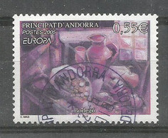 La Gastronomie En Andorre, Un Timbre Oblitéré 1 ère Qualité. Europa 2005 - Used Stamps