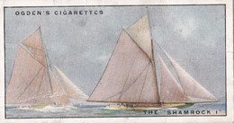 Yachts & Motor Boats 1931 - 39 The Shamrock - Ogdens  Cigarette Card - Original  - Ships - Sealife - Ogden's