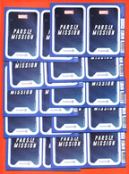 LOT DE 10 CARTES DOUBLE MARVEL LECLERC NEUVES " PARS EN MISSION " SOIT 20 CARTES - Marvel