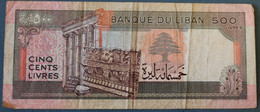 Lebanon 500 Livres - Lebanon