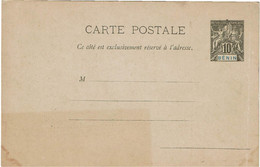 CTN27B-  BENIN EP CP10c  ACEP N°5 NEUVE - Storia Postale