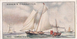 Yachts & Motor Boats 1931 - 2 The America - Ogdens  Cigarette Card - Original  - Ships - Sealife - Ogden's