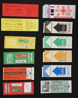 Lotto N. 12 Biglietti Di Trasporto Napoli Diversi Per Tipo E Importo 1991-1994 (69) Come Da Foto - Europa