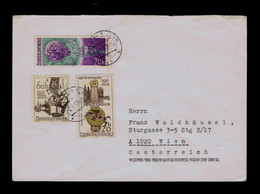 Sp9495 CZESCOSLOVAKIA Amsterdam Hippisme Sports Cosmos Space Mailed 1967 Wien By Berlin - Salto