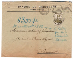 Grote Enveloppe (170x135) Van Bank Van Brussel - 1912 Pellens