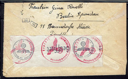 Allemagne. Affranchissement 25 Pf Sur Enveloppe De Berlin Du 17/1/1942 Pour Paris. Contrôle Oberkommando Geoffnet Verso - Storia Postale