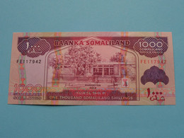 1000 Somaliland Shillings - KUN SL SHILIN Hargeysa 2014 ( FE117942 ) Baanka SOMALILAND ( For Grade See SCANS ) UNC ! - Somalie