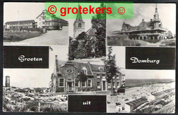 DOMBURG Groeten Uit 4-luik 1972 - Domburg