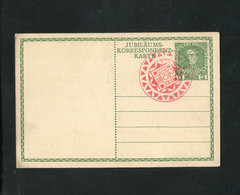 "OESTERREICH" 1908, Jubilaeums-Korrespondenz-Karte, Roter Sonderstempel (13/85) - Entiers Postaux
