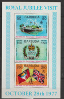 Barbuda  1977   SG  MS 348 Royal Visit  Unmounted Mint Miniature Sheet - Barbuda (...-1981)