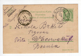 1906. AUSTRIA,CROATIA,ZADAR,STATIONERY CARD,USED TO BOSNIA - Entiers Postaux