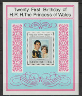 Barbuda  1982   SG  MS 627  Princess Diana  21st Birthday    Unmounted Mint Miniature Sheet - Barbuda (...-1981)