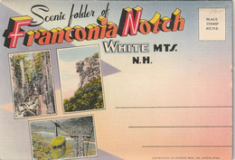 Scenic Folder Of Franconia Notch, White Mountains, New Hampshire - White Mountains