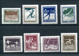 1925.HUNGRIA.HUNGARY.YVERT 371/78*.NUEVOS CON FIJASELLOS(MH)CATALOGO 45€ - Unused Stamps