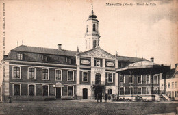 Merville - Place Et L'hôtel De Ville - Kiosque à Musique - Merville