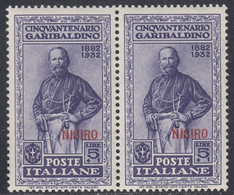 1932 Giuseppe Garibaldi 2 Valore In Coppiola Sass. 26 MNH** Cv 140 - Aegean (Nisiro)