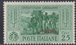 1932 Giuseppe Garibaldi 1 Valore Sass. 19 MNH** Cv 70 - Egeo (Patmo)