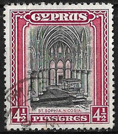 CYPRUS 1934 Landscapes 4½ Piastres Carmine / Black Vl. 133 - Cyprus (...-1960)
