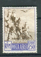 SAN MARINO 1950 POSTA AEREA VEDUTE  250 L. ** MNH - Airmail