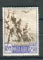 SAN MARINO 1950 POSTA AEREA VEDUTE  250 L. ** MNH - Luchtpost