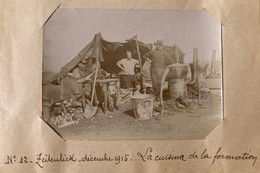 Zeitenlik - Ww1 - Militaria - Photo Ancienne - La Cuisine De La Formation - Décembre 1915 - Grèce Greece - Grèce