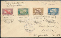 1924 Légi Levél 8 Db Bélyeggel (Ikarusz, Koronás Madonna, Parlament) Bécsbe / Airmail Cover To Vienna With 8 Stamps - Other & Unclassified