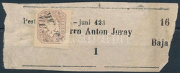 1863 Hírlapbélyeg Címszalag Darabon "BAJA" - Other & Unclassified