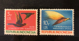 WEST IRIAN 1968 Birds Lory And Bird Of Paradise 2v MNH - Autres & Non Classés