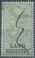 Great Britain-ENGLAND,Queen Victoria,1870-1800 Revenue Stamp Tax Fisca,LAND REGISTRY,1 Shilling,Used - Steuermarken