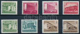 ** 1951/1953 Épületek I. 8 Db Bélyeg (kis Törések / Small Folds) - Other & Unclassified