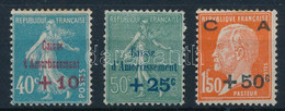 **, * 1927 Mi 226-228 (Mi EUR 40,-) (kis Rozsda / Small Stain) - Other & Unclassified