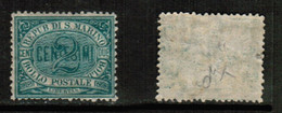 SAN MARINO   Scott # 1* MINT HINGED (CONDITION AS PER SCAN) (Stamp Scan # 858-9) - Nuevos