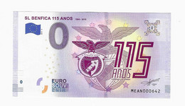 2019-5 BILLET TOURISTIQUE PORTUGAL 0 EURO SOUVENIR N°MEAN000642 SL. BENFICA 115 ANOS  FOOTBALL - Essais Privés / Non-officiels