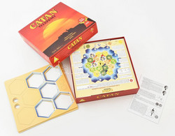 Catan Telepesei. Klasszikus Stratégiai Társasjáték 3-4 Fő Részére. Magyar Nyelvű, Eredeti Dobozában, Tartozékaival, Leír - Other & Unclassified