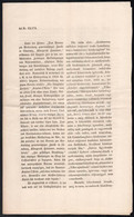 Cca 1850 Újságban Hirdetett Piramisjáték Leírása Hatósági Nyomtatványon Német és Magyar Nyelven 3 P - Unclassified